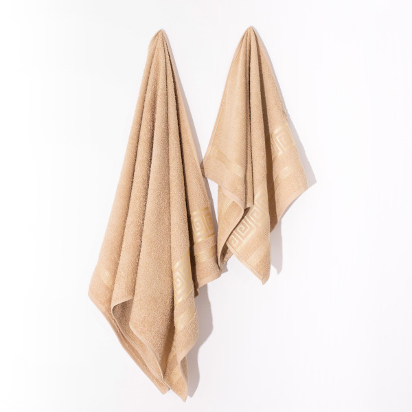 Полотенце махровое 70х140 Febo Grek Бежевый