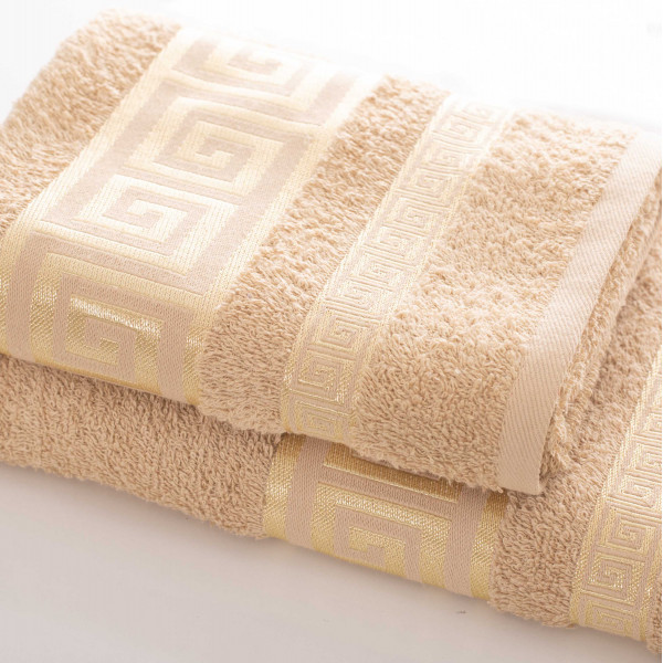 Полотенце махровое 70х140 Febo Grek Бежевый