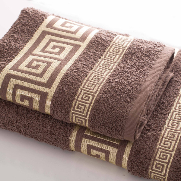 Полотенце махровое 50х90 Febo Grek Коричневый