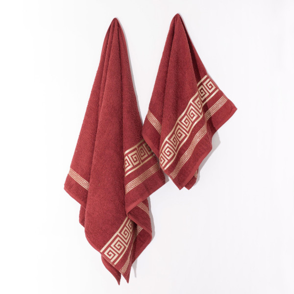 Полотенце махровое 70х140 Febo Grek Красный