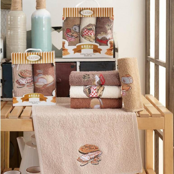 Набор полотенец махровых 30х50 Gulcan Bread