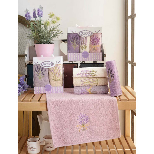 Набор полотенец махровых 30х50 Swan Лаванда