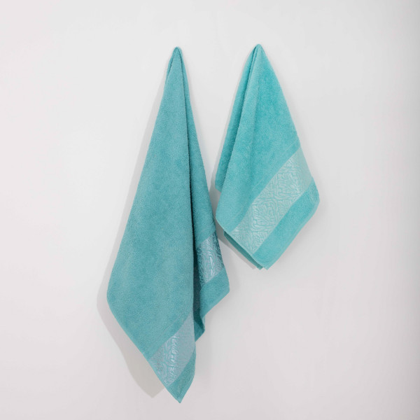 Полотенце махровое 70х140 Luisa India Damask Голубой