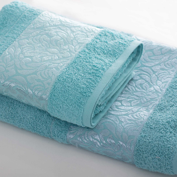 Полотенце махровое 70х140 Luisa India Damask Голубой