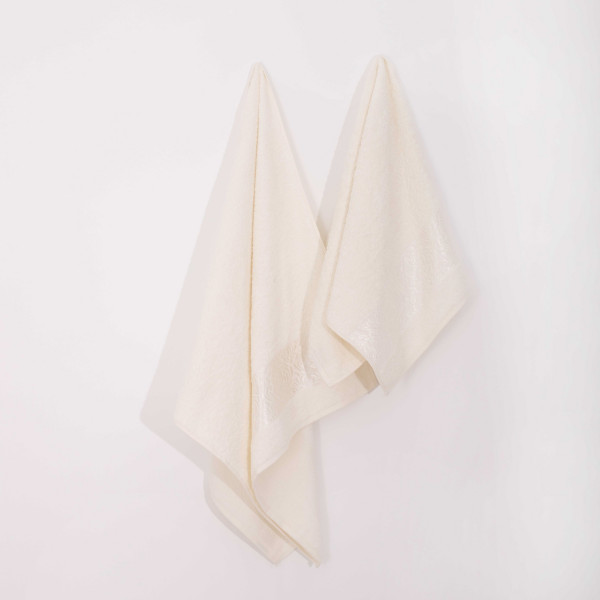 Полотенце махровое 50х90 Luisa India Damask Бело-ванильный