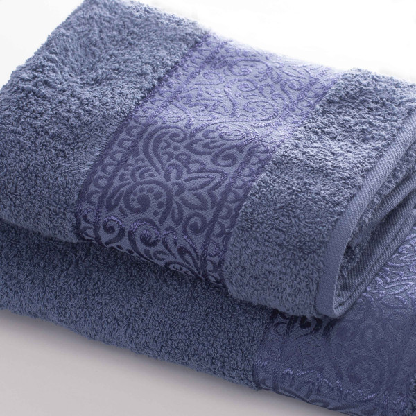 Полотенце махровое 70х140 Luisa Floslu Damask Синий