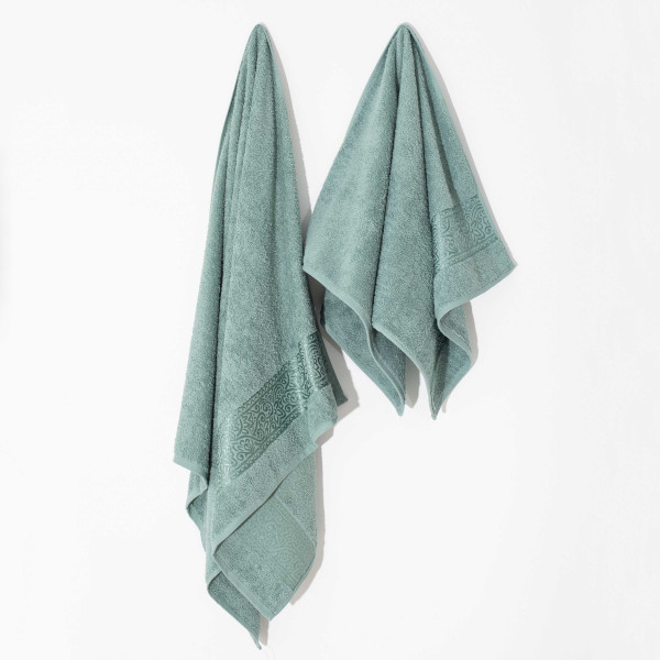 Полотенце махровое 50х90 Luisa Floslu Damask Зеленый