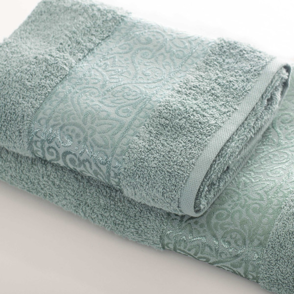 Полотенце махровое 50х90 Luisa Floslu Damask Зеленый