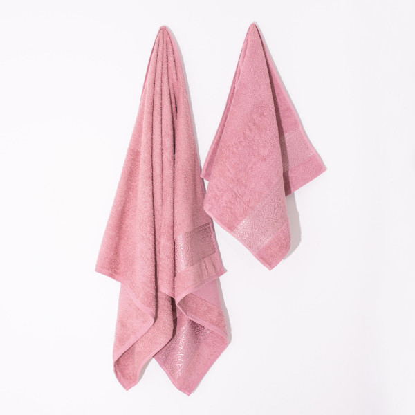 Полотенце махровое 70х140 Luisa Floslu Damask Розовый
