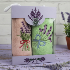 Набор полотенец махровых 30х50 Лаванда (2 шт.)