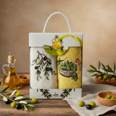 Набор полотенец махровых 30х50 Оливка (2 шт.)