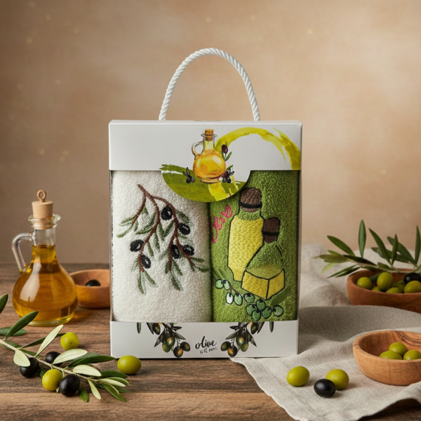 Набор полотенец махровых 30х50 Оливка (2 шт.)