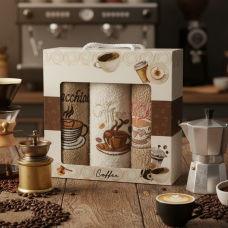 Набор полотенец махровых 30х50  I Love Coffe