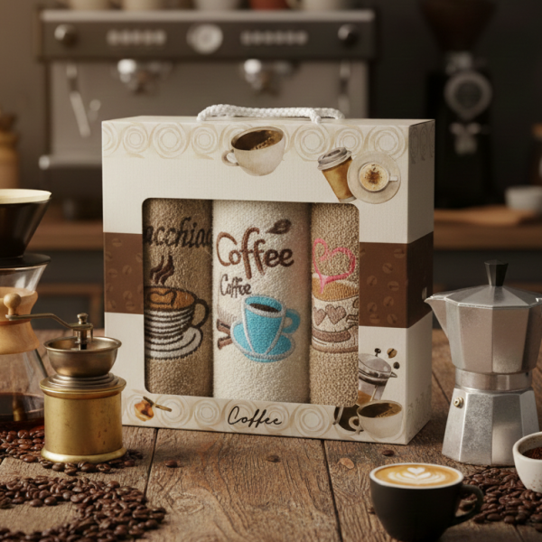 Набір рушників махрових 30х50 I Love Coffe