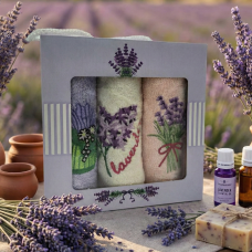 Набор полотенец махровых 30х50 Лаванда (3 шт.)