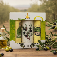 Набор полотенец махровых 30х50 Оливка (3 шт.)