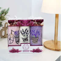 Набор полотенец махровых 30х50 Swan Лаванда