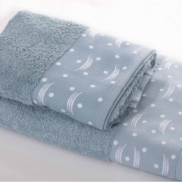 Полотенце махровое 50х90 Durul Ece bukle jakarli Синий