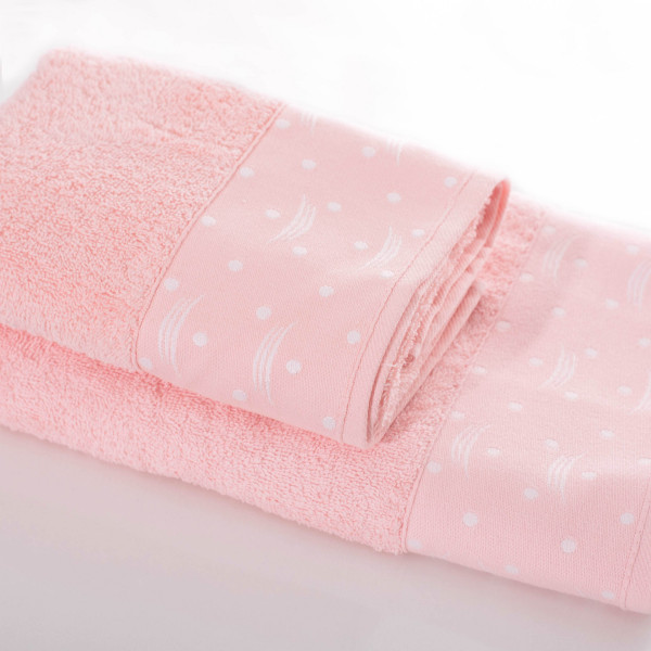 Полотенце махровое 70х140 Durul Ece bukle jakarli Светло-Розовый