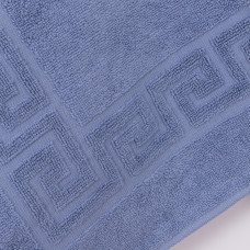 Коврик для ног махровый 50х70 Голубой