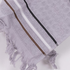 Полотенце махровое 30х50 Точка Бахрома Серый