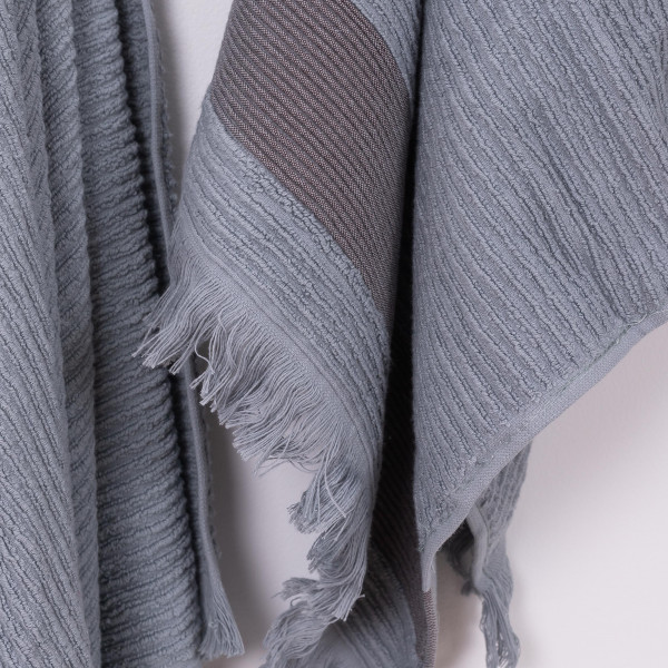 Полотенце махровое 40х70 Осло Серо-голубой