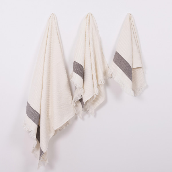 Полотенце махровое 40х70 Осло Молочный