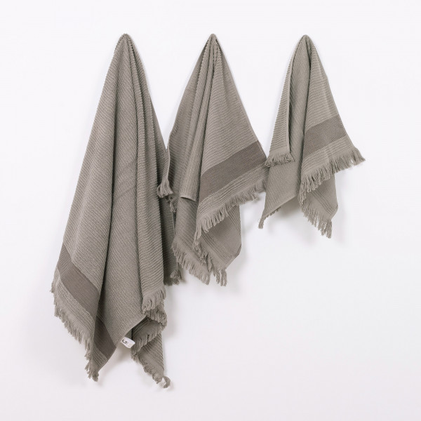 Полотенце махровое 70х140 Осло Серо-оливковый