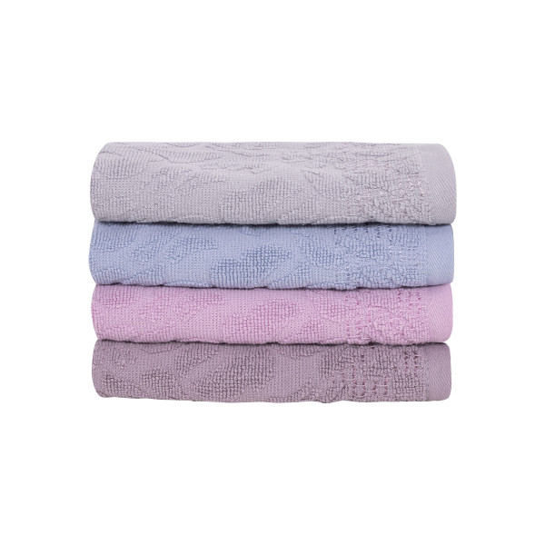 Полотенце махровое 30х60 Жаккардовое Серо-бежевое