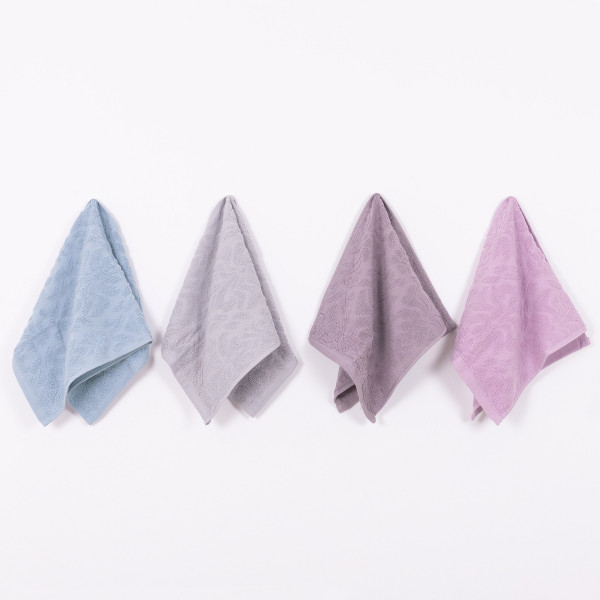 Полотенце махровое 30х60 Жаккардовое Серо-бежевое