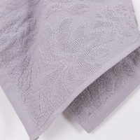 Рушник махровий 30х60 Жакардовий Сірий