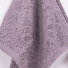 Полотенце махровое 30х60 Жаккардовое Серо-бежевое