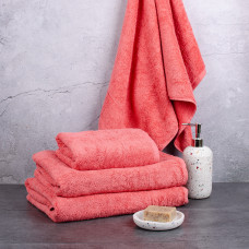 Полотенце махровое Aisha 50х90 Рис Эффект Коралловый