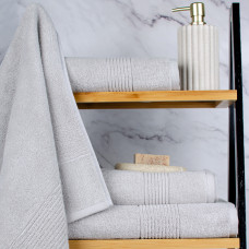 Полотенце махровое Aisha 50х90 Stripy Светло-серый