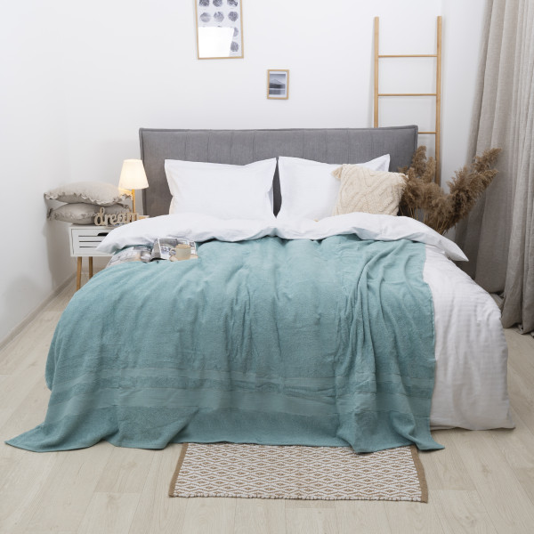 Простынь махровая Aisha 200х220 Бирюзовый