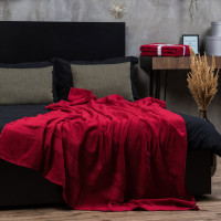 Простынь махровая Aisha 150х200 Бордовый