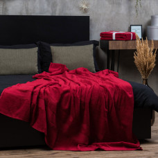 Простынь махровая Aisha 150х200 Бордовый