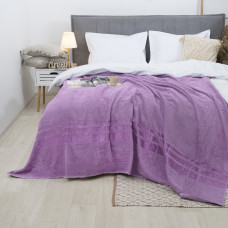 Простынь махровая Aisha 150х200 Пудрово-фиолетовый