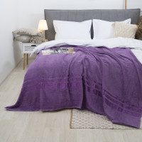 Простынь махровая Aisha 200х220 Пурпурный