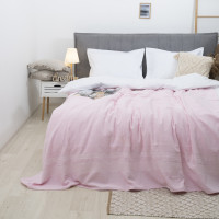 Простирадло махрове Aisha 150х200 Світло-рожевий