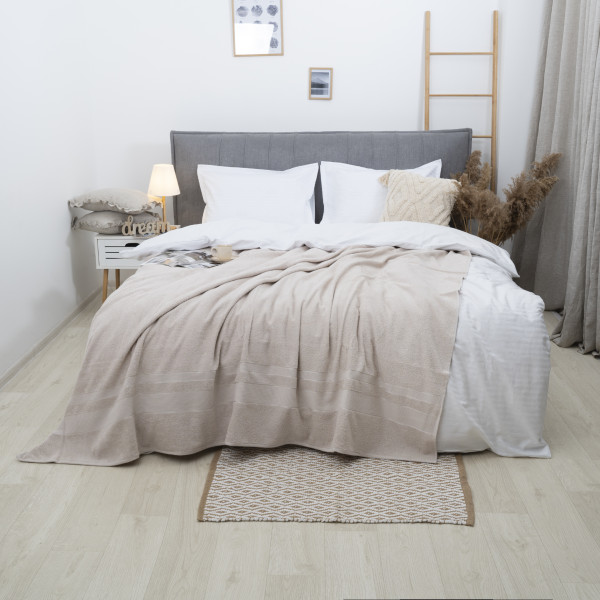 Простынь махровая Aisha 150х200 Бежевый