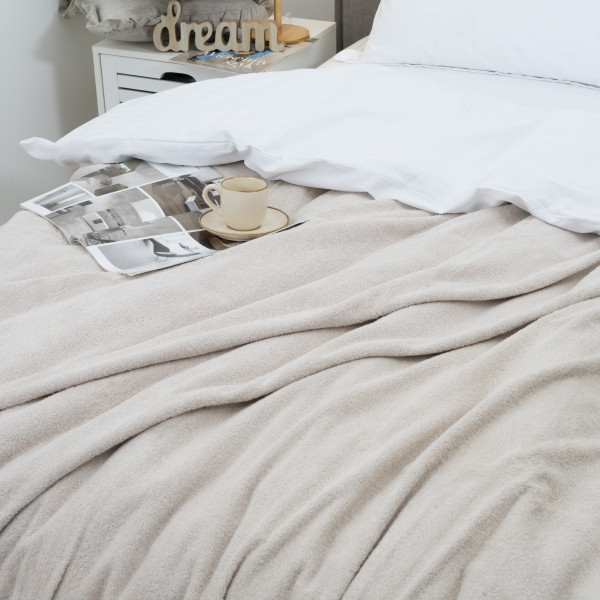 Простынь махровая Aisha 150х200 Бежевый