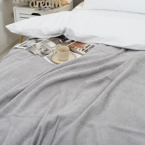 Простирадло махрове Aisha 200х220 Сірий