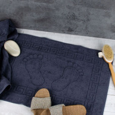 Полотенце-коврик махровый Аиша Ножки 50х70 Графитовый