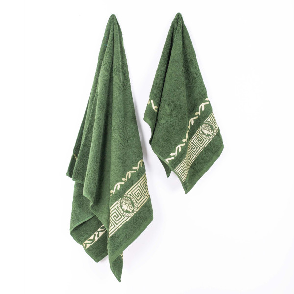 Полотенце махровое 70х140 Parisa Caesar Зеленый
