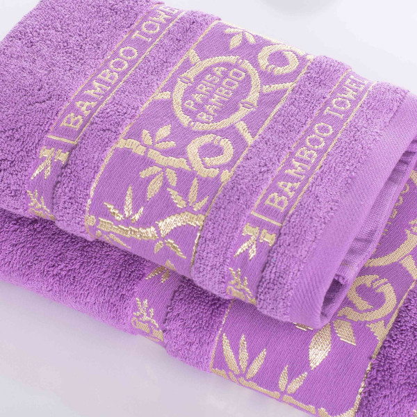 Полотенце махровое 70х140 Parisa Bamboo Сиреневый