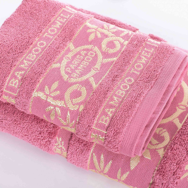 Полотенце махровое 70х140 Parisa Bamboo Розовый