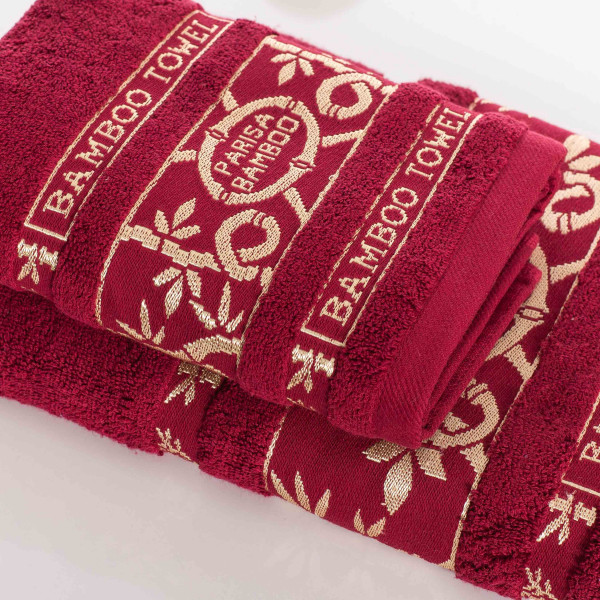 Полотенце махровое 70х140 Parisa Bamboo Красный