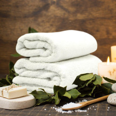 Полотенце махровое Aisha 70х140 Hotel Lux Белое