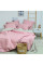 Комплект постельного белья Вилюта Евро Лён Серо-розовый
